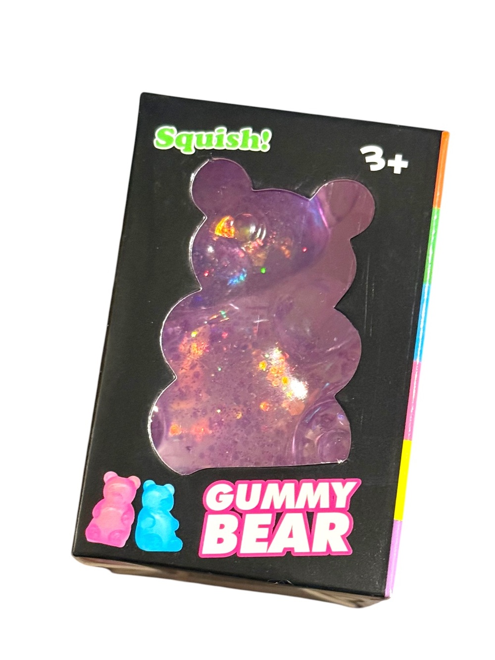 Gummy Bear Glitter Sugar Viral Stress Squish Toy ONE - NIB
